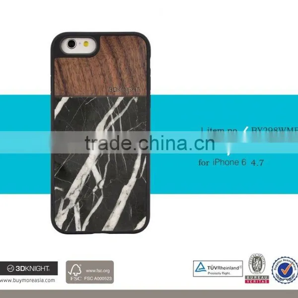 Full Protective Phone Case for Iphone 6 Case Natural Marble Pattern Cell Phone Cover for Iphone 6s Case Marble Wood photo-6