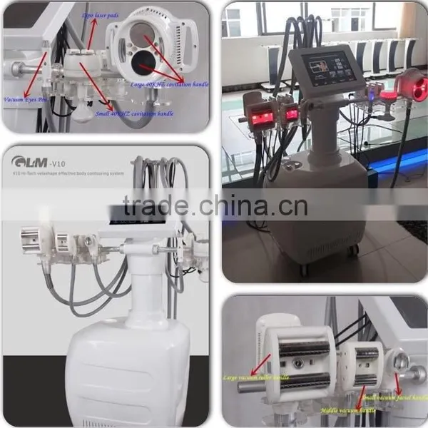 Best Selling Fat Reduction Slimming Laser Vela Shape V10 Cavitation Slimming Machine