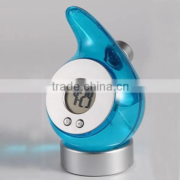 Water Drop Shaped Eco-friendly Water Powered Clock photo-2