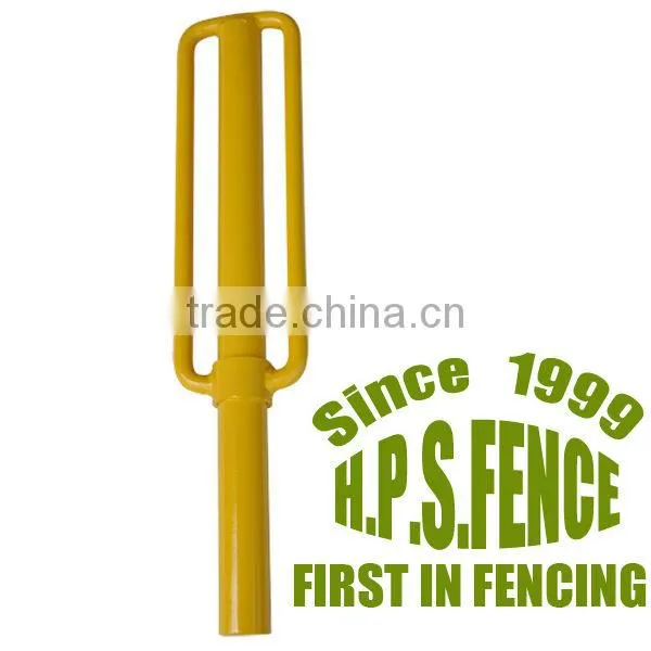Heavy duty manual post driver for electric fence post
