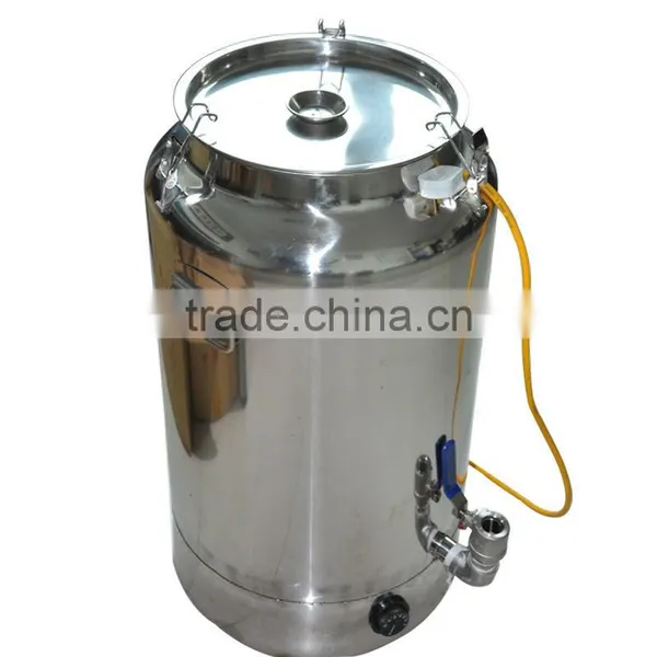 stainless steel honey barrel with heater in beekeeping