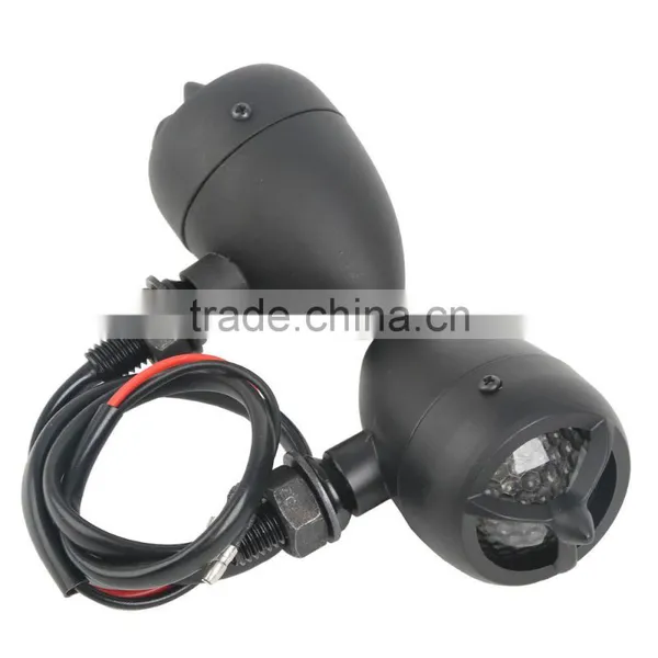 Bullet LED Indicators Turn Signals For Sportster Softail Bobber Chopper photo-2