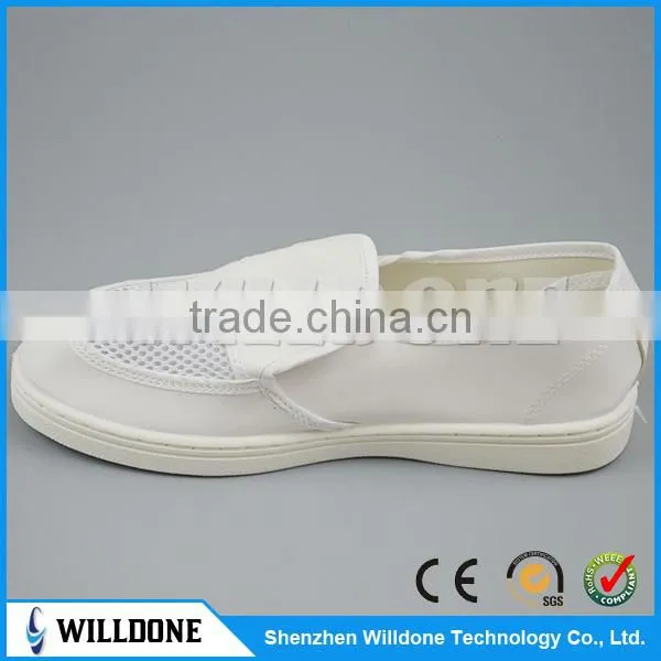 Hot Sale Leather Double Hole Shoes Esd Cleanroom Shoes photo-4