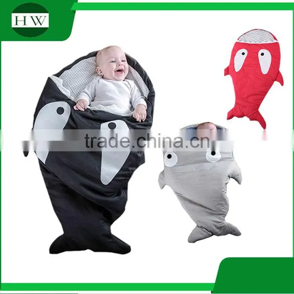 Christmas Gift Wholesale Soft Cotton Baby Kids Children Adults Shark Tail Blanket Sleeping Bag photo-4