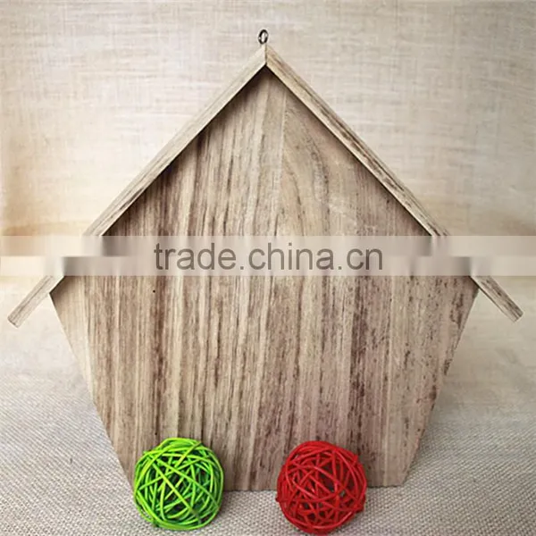 Paulownia Small Wooden Bird Houses Prefabricated Wood Houses Wood Bird House With Round Window photo-6