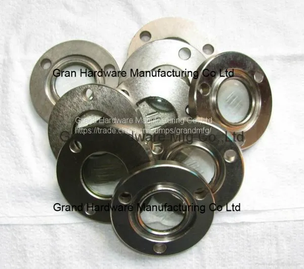 Steel Flange Fused Glass Oil Sight Glass Nickel Plated,easy to Mount on Equipment photo-3