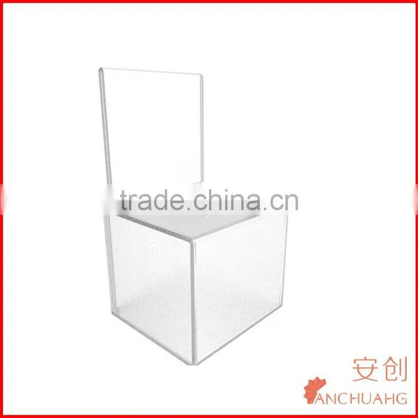 Transparent Acrylic Small Ballot Box Donation Box photo-2