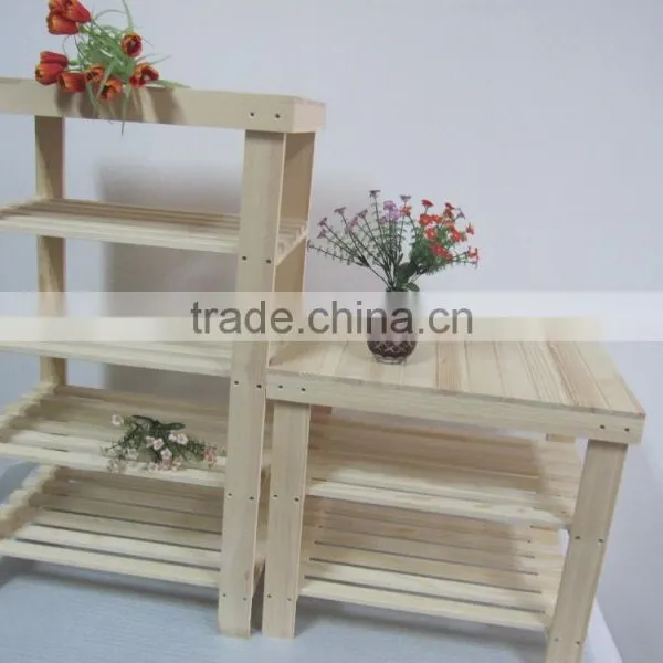 Decoration Hot Sale Wooden Flower Display Shelf photo-3