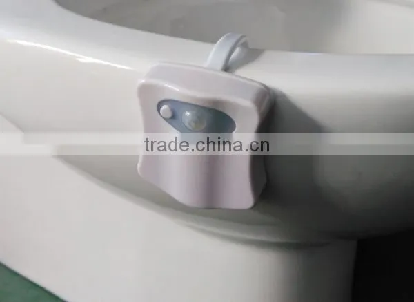 8 Colors Indoor Lighting Night Lights Motion Sensor LED Toilet Seat Cover Lightbowl Light Lamp photo-6