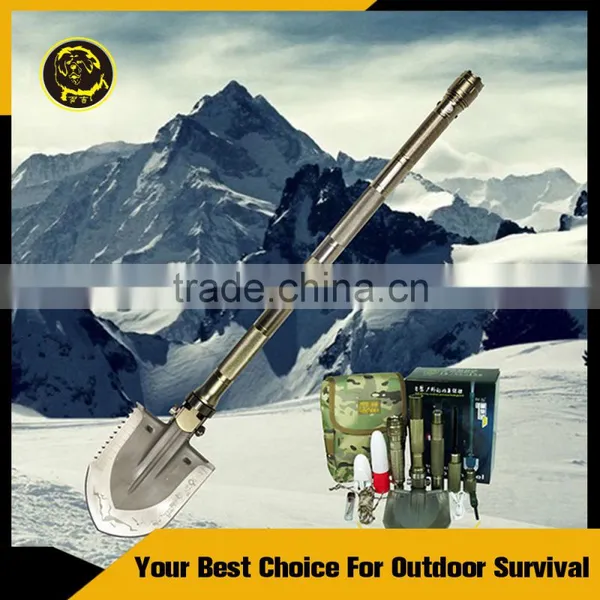 Outdoor Camping Shovel Survival Kit Outdoor Multifunction Camping Equipment as Shovel Knife Cutter and Hoe photo-6