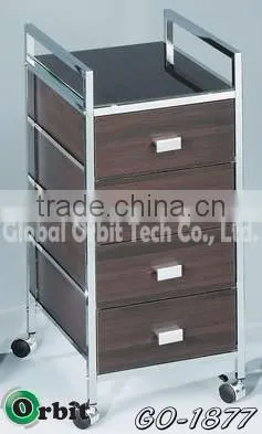 Home Furniture Rolling Plastic Storage Trolley, Mobile P.P Drawer Cart photo-3