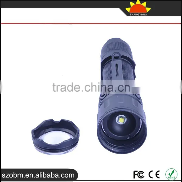 Wholesale T6 LED 1000Lm 3 Mode Strong Light Flashlight ,tactical Torch With Flashlight Mount photo-4