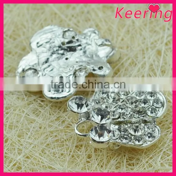 Fashionable Wholesale Crystal Color Flower Rhinestone Metal Button WBK-1502 photo-5