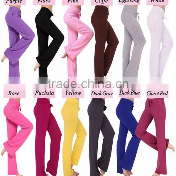 Wholesale Women Modal Yoga Leggings Pants Yoga Pants Sport Slim Pants photo-3