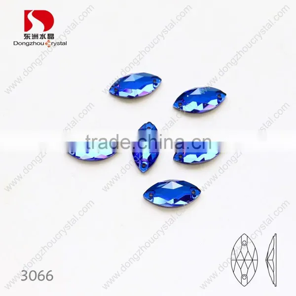 Horse Eye Shape Dongzhou 243 Color Flatback Sew on k5 Crystals Wholesale photo-5