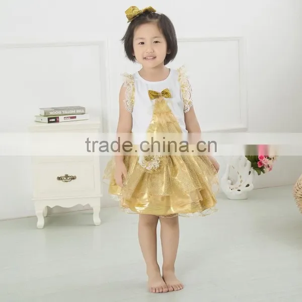 Garments Factory Christmas Newborn Baby Cotton Long Sleeve Fluffy Petti Tutu Dress Latest Boutique Dresses For Kids photo-4