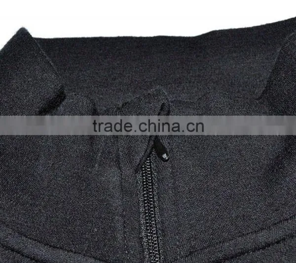 Custom 2016 New Brand 100% Pure Merino Wool Men's Mid Weight 1/4 Zip Outdoor Athletic Base Layer Sport Long Sleeve Clothes Shirt photo-4