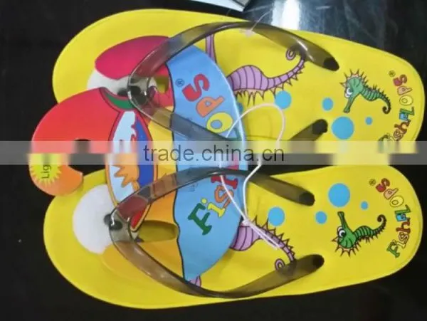 Yellow Black Children LED Slippers Excess Surplus Stock photo-3