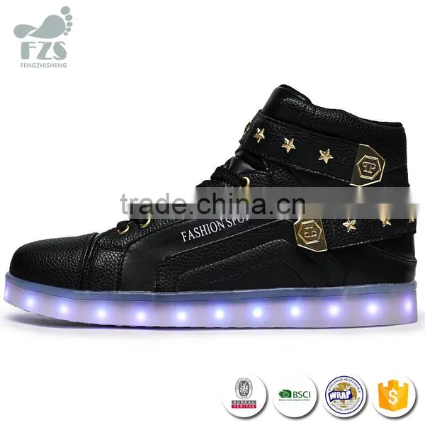 2016 Summer New Design Wholesale PU Leather Women High Heel Led Shoes photo-4