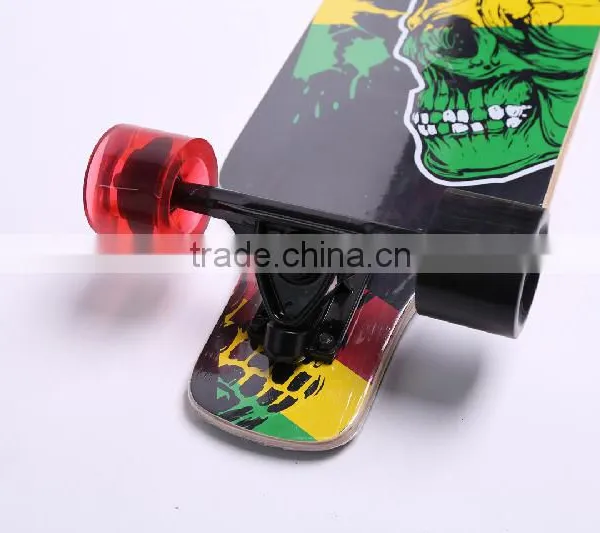 HSJ63 4wheels Longboard Wholesale Freestyle Maple Longboard Skateboard photo-6