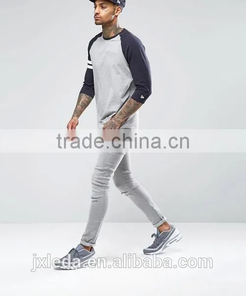 Design Your Own Summer 3/4 Raglan Sleeve Sports T-shirt From China Reliable Garment Factory Trade Assurance photo-4