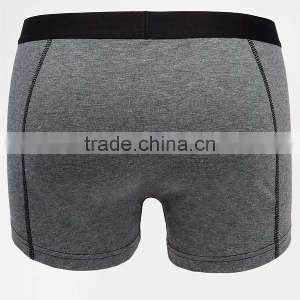 3 Pack Mens Cheap Boxer Briefs Trunks With Contrast Stitching photo-2