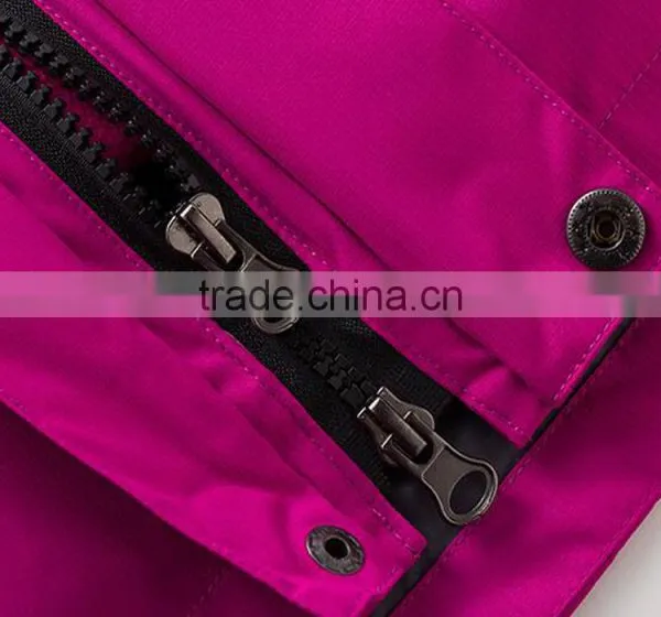 2017 Stock Breathable Women Outdoor Wear Waterproof 3-in-1winter Jackets photo-6