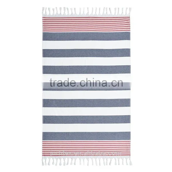 Stripe 100% Cotton Beach Towel With Tassel Made in China photo-5
