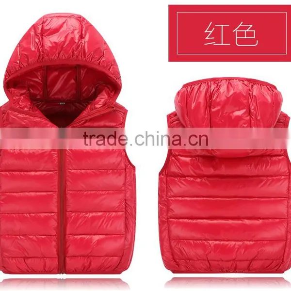 Wholesale Customize Cheap Kids Children Winter Down Vests and Clothes photo-2