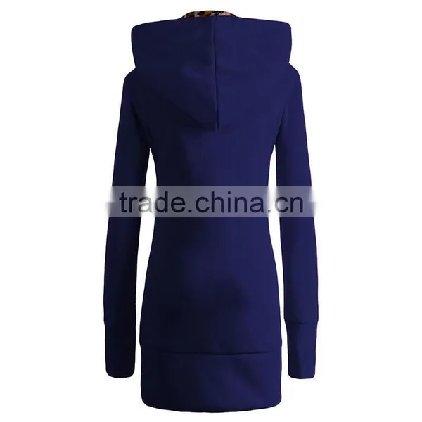 Wholesale Design Casual and Fashion Ladies Long Hoodie Coat Winter Dress photo-6
