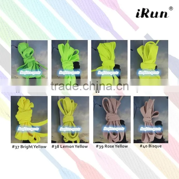 10mm Plain Sneaker Shoelaces~Flat Coloured Shoe Laces~Colours Football Boots Train Shoelaces~NO MOQ~57 Colors~Accept Custom photo-4