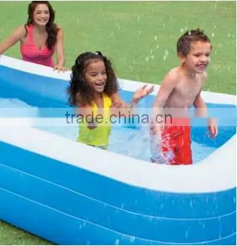 INTEX Transparent Blue Inflatable Swimming Pool photo-2