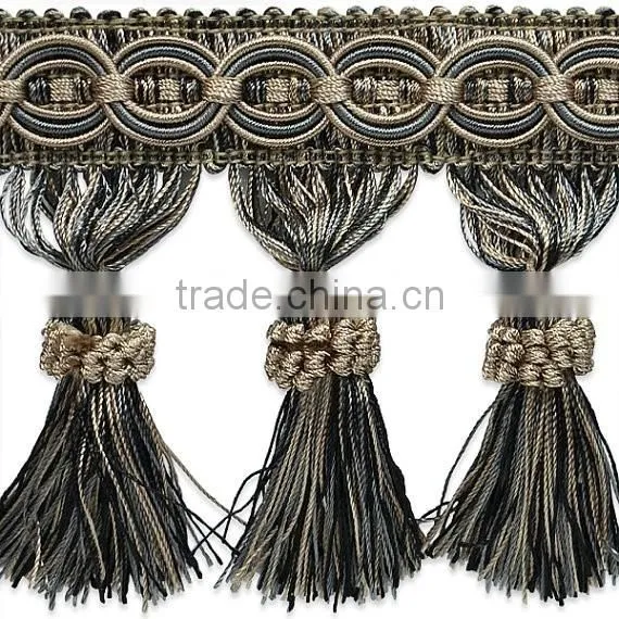 Top Grade Best-Selling Cotton Curtain Tassel Fringe photo-4