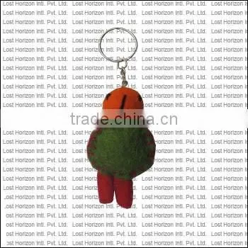 2017 New Arrival Hand Made Key Ring/ New Zealand Sheep Wool Felted Key Ring photo-6