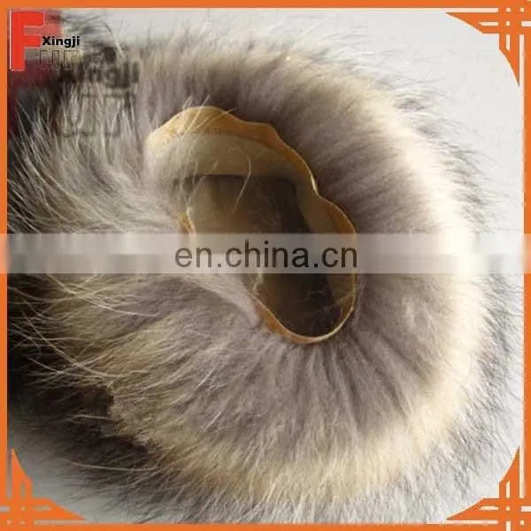 Natural Color Real Raccoon Fur Cuff