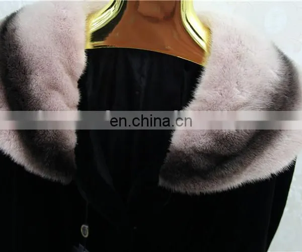Original Import Mink Fur Coat Jacket New Dyed Fashion Woman Best Selling Long Mink Fur Coat photo-6