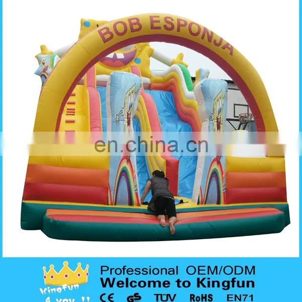 Popular Inflatable Sponge Carton Slide for Kids photo-2