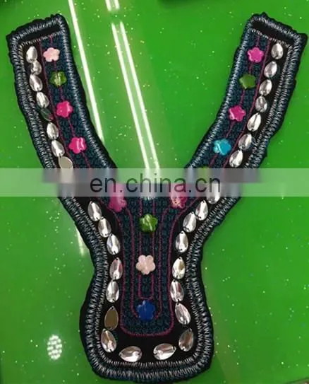 Handmade Embroidered Neckline With Bead Wholesale Decorative Neck photo-4