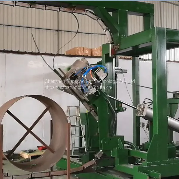Automatic Steel Strapping Machinery For Vertical Strapping Of Steel Coils