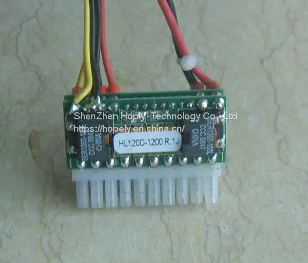 HL120D-7600 120 Вт выход. Широкий вход 6-30 В, интеллектуальное автомобильное питание для ПК, мини-Пико-компьютер для автомобиля
