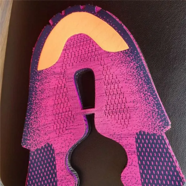 China Stereotype Fabric Supplier Sports Shoe Fly Knitting Vamp Lining And Toe Puff photo-4