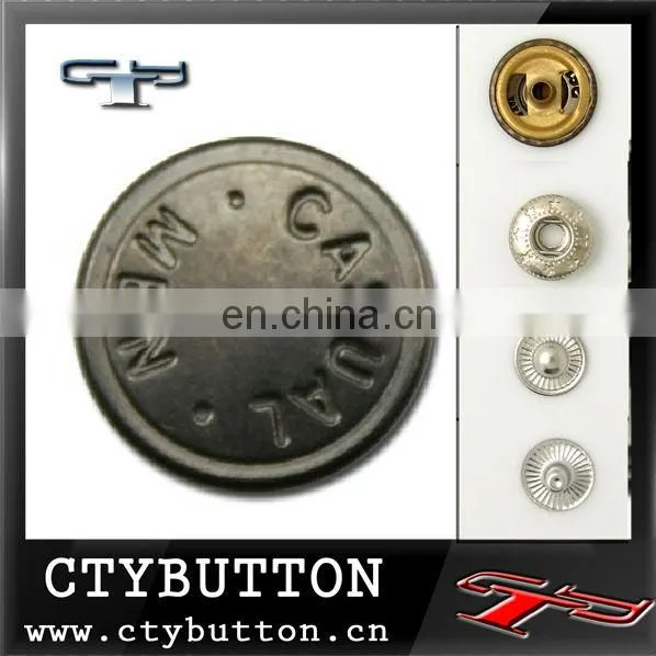 Fashion China Bulk Snap Fastener Metal Buttons