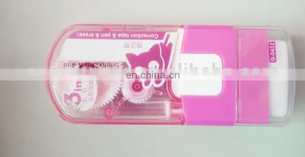 eraser set school children all in one eraser set correction tape and liquid and eraser set