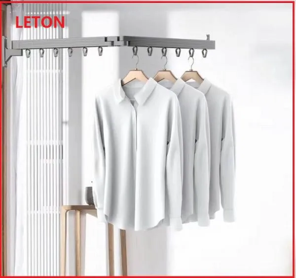 Fashionable Wall Mounted Foldable Telescopic Clothes Drying Rack