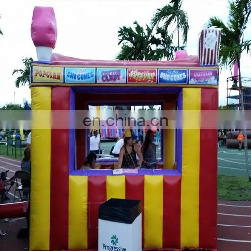 Mobile Kiosk Popular Snack Bar Outdoor Food Stall Colorful Cube Inflatable Snow Cone Popcorn Booth photo-4