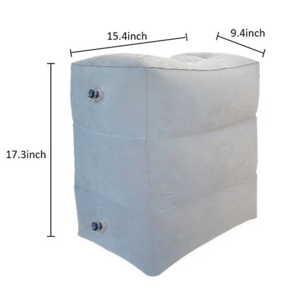 Professional Supply of Square Flocking Inflatable Rest Footstool photo-3