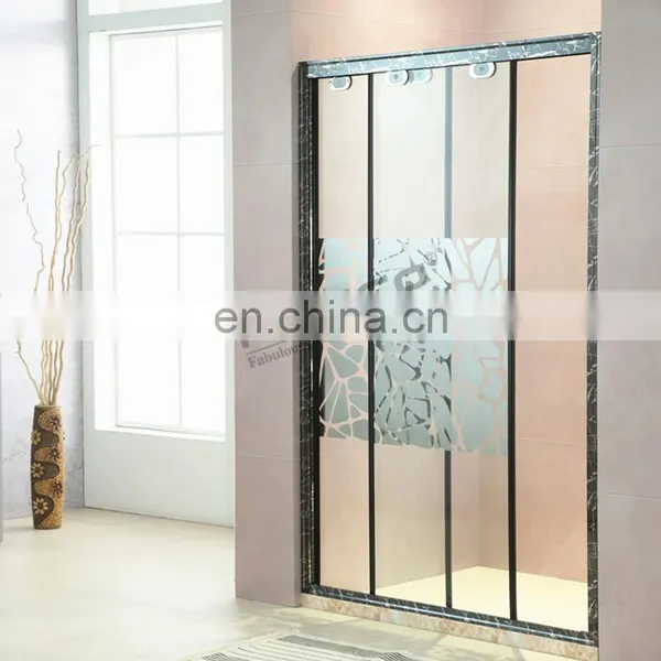 Modern Design Shower Cabin Toughened Sliding Glass Shower Door photo-2
