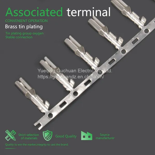 4.0 Horizontal Strap Head Spring Socket Terminal Horizontal Feed Brass Tin Plated photo-5