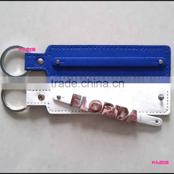2016 New Products Leather Key Chain New York Florida Souvenir Keychain photo-2