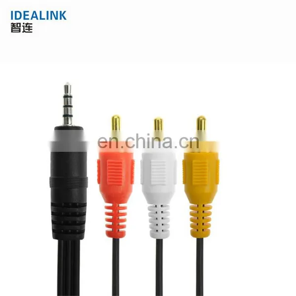 Audio Video Cable Supplier Nylon Braided 1.5m Rca Female Av Cable photo-2